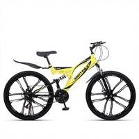 Vélo de montagne à double amortisseur de type K, 21/27 vitesses, avec fourche à ressort et roues de 26 pouces, fourni par l'usine