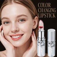 Lipstik Vegan Mineral Flower Jelly pH Pengubah Warna Melembapkan Menghidrasi Tahan Lama Lip Balm Ajaib Logo Kustom ODM
