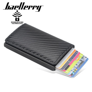 Baellerry Men's Card Holder 4 Inch PU Leather <b>RFID</b> Blocking Credit Card <b>Wallet</b> for Everyday Use - Product Image 1