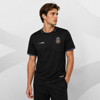 HOSTARON-Maillot de football noir et blanc à sublimation pour club, ensemble de vêtements de sport pour hommes, uniforme de football personnalisé avec logo, 100%