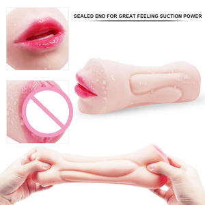 2 In 1 Orale Seksspeeltjes Orale Vagina Mannelijke Masturbator Diepe Keel Zak Kutje Voor Mannen Masturbatie - Product Image 6