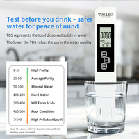Portable Digital TDS EC Conductivity Tester Water Test Kit for Drinking Water Aquarium Hydroponics Water Quality Meter