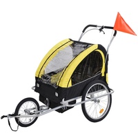 Factory Direct 3-en-1 Double Poussette Enfant et Remorque Vélo BT002 EN15918:2017 EN1888 EN71 ISO9000 Certifié