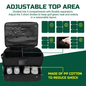 Sac de rangement pour voiture et golf imperméable à 2 couches avec compartiment - Product Image 2