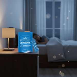 AegleWell Triple Complex Magnesium Stick Packs 300 mg de <span class=keywords><strong>magnesio</strong></span> elemental |   Alta Absorción, Apoya la Energía y el Sueño, 30 Sobres - Product Image 6