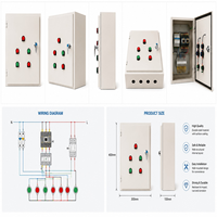 Caja de Distribución Industrial Huaxing LPZ30 de Alta Resistencia, Impermeable IP54, Multivoltaje 450V, 300A, 6 Tomas para Energía Eléctrica