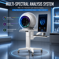 Analyseur de peau numérique AI 3D, scanner facial AI, analyseur de peau AI, diagnostic de l'acné et de la pigmentation, machine d'analyse de la peau du visage