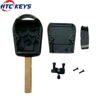 Coque de clé télécommande à 3 boutons avec lame HU92R à 2 pistes pour clé de voiture BMW ancienne