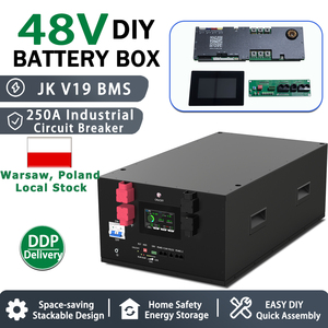 ชุดแบตเตอรี่สำเร็จรูปแบบเรียงซ้อนแนวนอน 48V สำหรับติดตั้งเอง ยี่ห้อ JK V19 BMS LiFePO4 สำหรับเก็บพลังงาน ลิเธียม แบตเตอรี่  ผลิตในโปแลนด์ - Product Image 1