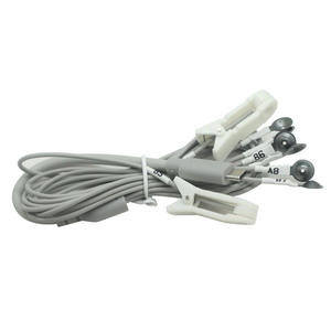Pabrik kustom kawat penuntun USB C laki-laki ke Perak klorida <span class=keywords><strong>EEG</strong></span> cangkir hisap dan klip telinga kabel untuk <span class=keywords><strong>Tens</strong></span>/EMS perangkat - Product Image 5
