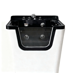 ClearSight Bac à shampoing multifonctionnel portable en acier inoxydable moderne, étanche, pour petits animaux, alimenté par charge, amovible - Product Image 2