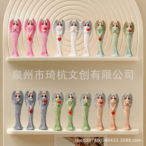 Figuras de Ángeles de Resina, Estilo Nórdico, Decoración para el Hogar, Sala de Estar, Dormitorio, Escritorio, Artesanía Artística, Regalo Decorativo - Product Image 1