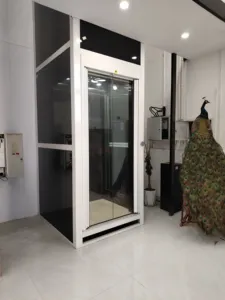 Hiện đại 3 tầng 400kg thủy lực nhà thang máy Nâng Nền tảng PVC CE Chứng nhận bảo hành 1 năm-Kích thước tùy chỉnh cho trong nhà/ngoài trời - Product Image 5