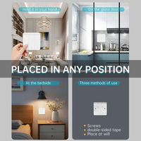 Module d'interrupteur sans fil étanche SIXWGH RF 433Mhz pour éclairage LED et lampes, contrôleur mural à distance domestique 2 canaux 10A 110V-220V