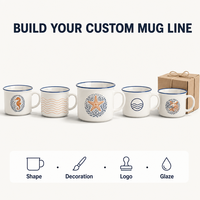 Taza de Café de Cerámica Personalizada con Diseño de Animales Marinos, con Borde Antiderrames y Libre de BPA, Recuerdo Turístico de Playa, Porcelana