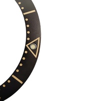 Lunette d'insertion de 39.5mm pour OMG Bezel Sea Master 007 Ocean Watch Face Watches Remplacer les pièces d'accessoires