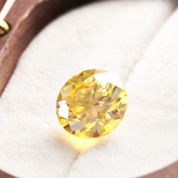 Pierre de Moissanite Jaune Citron de 1 Carat de Haute Qualité en Gros, Qualité VVS, pour la Fabrication de Bijoux, Fournisseur d'Usine OEM