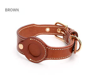 <span class=keywords><strong>Collar</strong></span> de Perro Qbellpet de Cuero de Alta Calidad, Duradero, con Soporte para AirTag, Reflectante e Impermeable - Product Image 4
