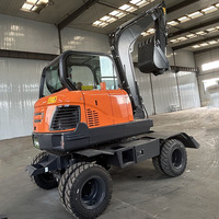 Excavatrice diesel toute neuve de roue de la machine 6Ton de creusement de construction chinoise à vendre