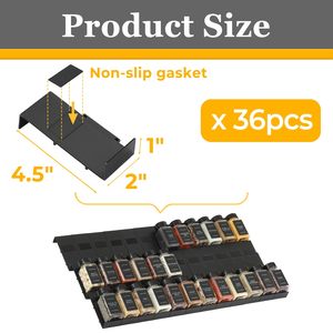 <span class=keywords><strong>Organisateur</strong></span> de <span class=keywords><strong>tiroir</strong></span> à épices en plastique à trois couches, détachable, emboîtable et extensible, avec 36 plateaux pour tiroirs de cuisine modernes - Product Image 2