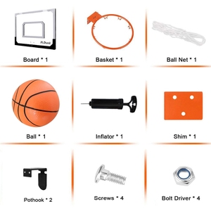 Mini <span class=keywords><strong>panier</strong></span> <span class=keywords><strong>de</strong></span> <span class=keywords><strong>basket</strong></span> à suspendre sur la porte <span class=keywords><strong>pour</strong></span> <span class=keywords><strong>chambre</strong></span> et bureau - Product Image 2
