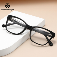 Nouvelle Tendance Montures de Lunettes Optiques Œil de Chat de Haute Qualité pour Femmes en ACÉTATE Prix d'Usine Logo Personnalisé