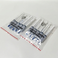 Pâte de silicone de graisse composite thermoconductrice à haute température pour les éléments de matériaux d'isolation CPU de processeur de radiateur