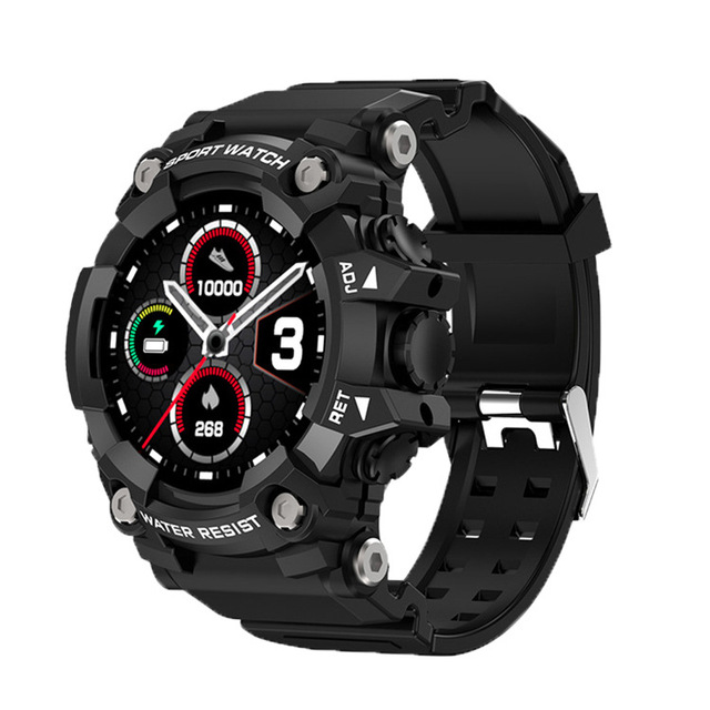T6 Outdoor Android Smart Watch with Stop Watch & Luminous 1.3 Inch IP68 Waterproof Plastic Case Heart Rate Monitor
