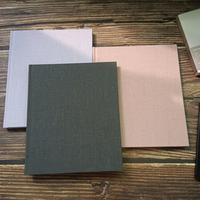 Carnet de notes personnalisable en tissu de lin écologique A5 A6, couverture rigide, ligné, pour le bureau et la planification professionnelle