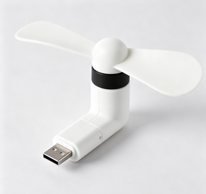 Ventilateur portable USB à clipser avec 3 pales, connecteur Type C pour téléphone et ordinateur portable, mini-appareil de refroidissement léger en plastique - Product Image 3