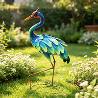 Statue de jardin paon style paix, décoration de mariage pour patio, pelouse et aménagement paysager - Vente en gros