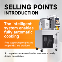 Robot Koki AI Komersial untuk Restoran, Penggorengan Listrik Stainless Steel, Kapasitas 0.5-1kg, Layar Digital