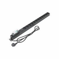 Multiprise PDU sur mesure OEM à montage vertical, 12 prises CEE7, boîtier métallique, interrupteur de sécurité, pour équipement de centre de données