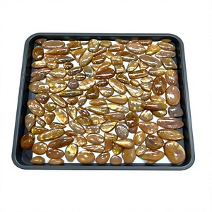 Pierre de soleil en cristal naturel de haute qualité AAA + pierre de soleil de feu naturelle de qualité Cabochon de taille libre pierre en vrac - Product Image 1