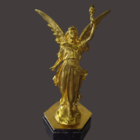 Trofeos de Paloma de latón personalizados de fábrica, trofeos de competición y adornos de Paloma portadora, técnica de fundición