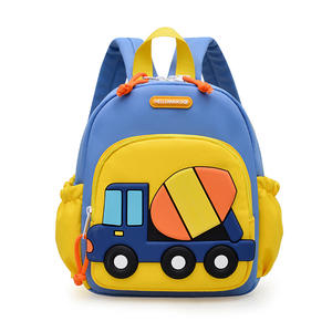 <span class=keywords><strong>Sac</strong></span> à dos pour enfants garçons résistant aux rayures et durable, design camion bétonnière 3D, pour la maternelle, la préscolaire, l'usage quotidien en extérieur - Product Image 3