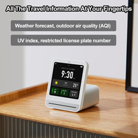 Moniteur de qualité de l'air intelligent Qingping avec 2 capteurs, détecteur PM2.5, PM10, CO2, TVOC, moniteur de bruit et de poussière, horloge, compatible avec l'application Xiaomi