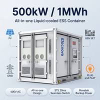 Conteneur ESS tout-en-un LiFePO4 de 10 pieds refroidi par liquide, système de stockage d'énergie hors réseau 400V pour usage commercial et industriel