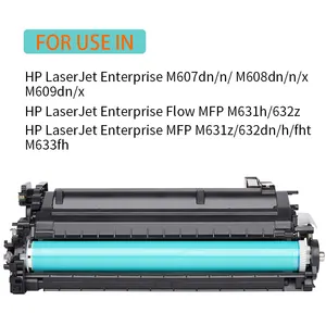 Compatible CF237A 237A 37A 237X 37Y para láser HP Toner MFP M607 608 609 M631h 632z 633z Cartucho de tóner negro con chip