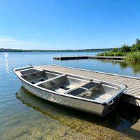 Bateau en aluminium de grande capacité de 3,0 m, bateau en aluminium léger et durable OEM pour la pêche et les loisirs en petite équipe