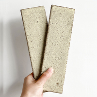Carreaux muraux mosaïques faits à la main pour salle de bain et cuisine d'hôtel, protection anti-éclaboussures, carreaux rectangulaires 65*230mm, céramique blanche émaillée