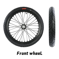 Kit de roues tout-terrain OEM/ODM personnalisé Sur-Ron Ultra Bee UB avec pneus Supermoto et moyeu en aluminium CNC en stock