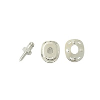 DOTTTT Lift-The-DOT Kit de fixation tissu-sur-surfaces avec vis de 1/2 po (Laiton nickelé/Acier inoxydable)