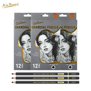أقلام رصاص Xin Bowen 12 فحم 5 أقلام ناعمة/4 متوسطة/<span class=keywords><strong>3</strong></span> أقلام رصاص صلبة مجموعة مستلزمات فنية للرسم والرسم - Product Image 6