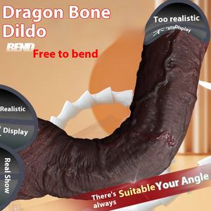 液体シリコーンABS TPE供給品から作られた新しい柔らかいシリコーン肉黒馬偽ペニス大人女性セックスディルドマスターベター - Product Image 5