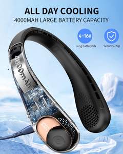 Ventilador de Cuello Portátil, 72 Salidas de Aire y 3 Velocidades, Larga Duración, Manos Libres, para Uso Personal en Exteriores - Product Image 4