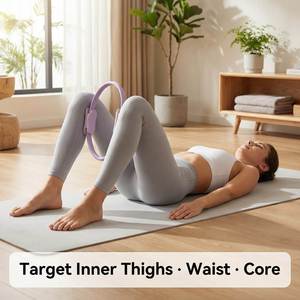 Anneau de Pilates de 38 cm, <span class=keywords><strong>Cercle</strong></span> Magique de Yoga, Entraîneur de Core <span class=keywords><strong>pour</strong></span> le Tonification des <span class=keywords><strong>Cuisses</strong></span> et le Renforcement du Plancher Pelvien, <span class=keywords><strong>Cercle</strong></span> de Résistance <span class=keywords><strong>pour</strong></span> Fitness à Domicile - Product Image 2