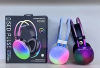 Vente chaude PG580 Casque de jeu sans fil avec éclairage LED RVB Casques de jeu stéréo BT5.3 de haute qualité avec micro