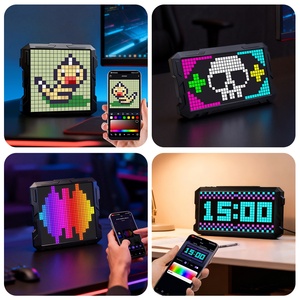Écran LED Mecha Pixel, animation de texte personnalisée via l'application, horloge, lumière d'ambiance E-sports, cadeau numérique transfrontalier - Product Image 2