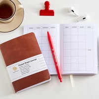 Carnet de notes A6 en similicuir souple, format mini, ligné, portable, pour le bureau, l'école, les affaires, cadeau